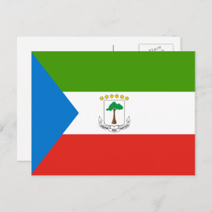 Equatorial Guinean Flag, Flag of Equatorial Guinea Postcard