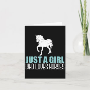 Equestrian Animal Horse Riding Horse Girls Women G Card