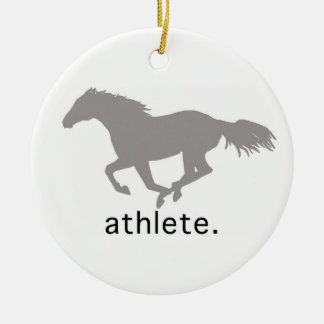 Equestrian Athlete Ceramic Tree Decoration