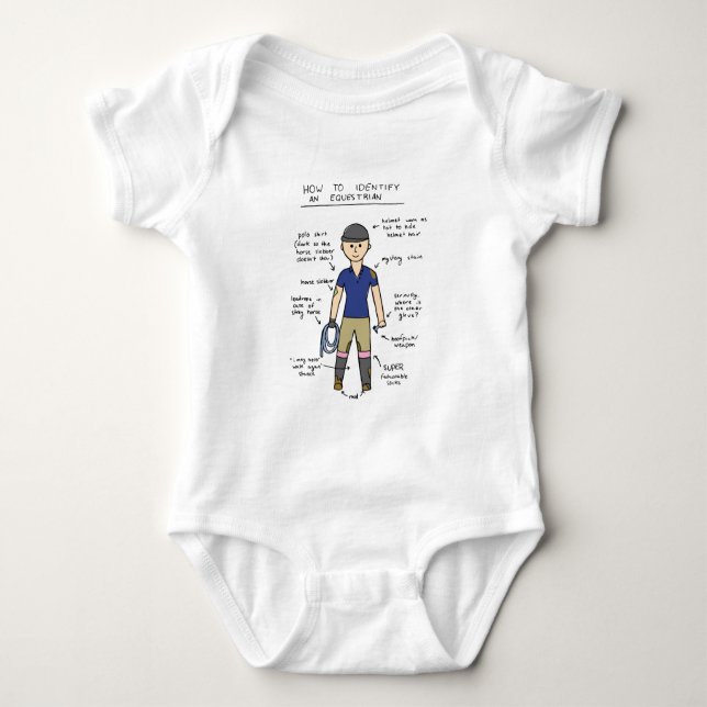 Equestrian Baby Bodysuit (Front)