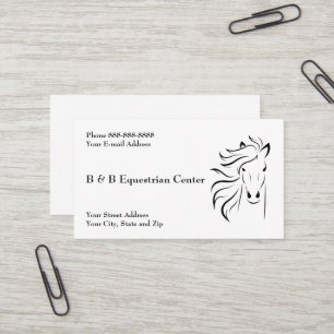 Equestrian Centre Business Card