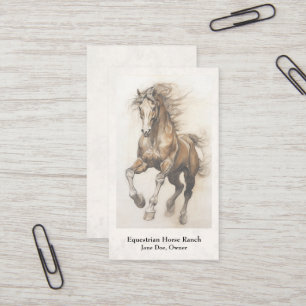 Equestrian Centre Riding Stables Business Card