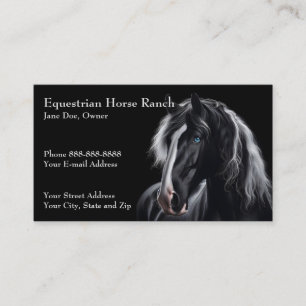 Equestrian Centre Riding Stables Business Card