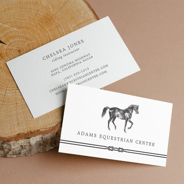 Equestrian Centre | Stables | Riding Instructor Business Card (Creator Uploaded)