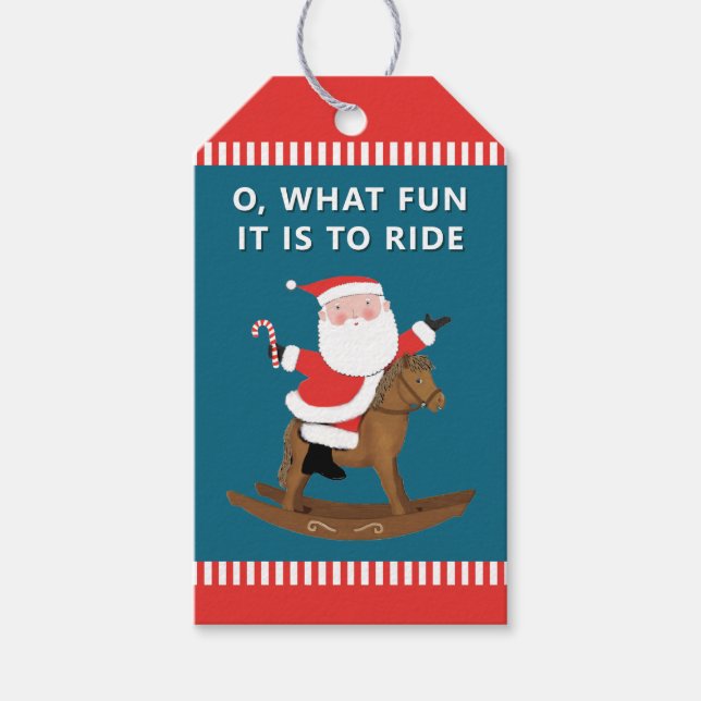 Equestrian Christmas Gift Tags (Front)