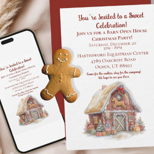 Equestrian Christmas Party  Invitation