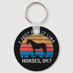 Equestrian Cowgirl Horseback Riding Western Horse Key Ring