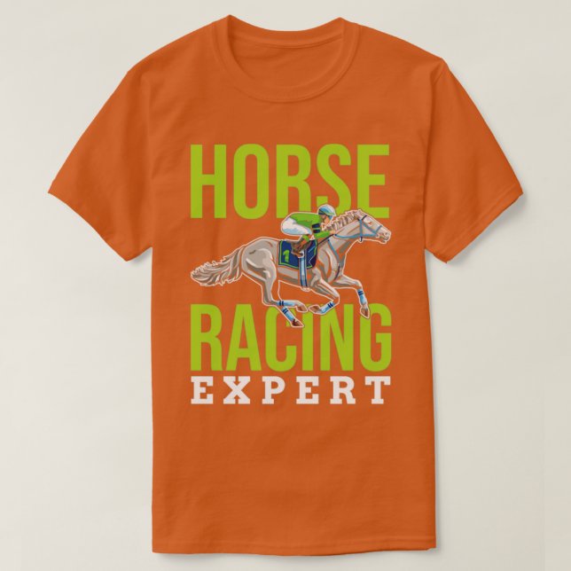 Equestrian Funny English Horse Racing6  T-Shirt (Design Front)