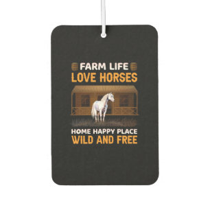 Equestrian Gift Farm Life Love Horses Car Air Freshener