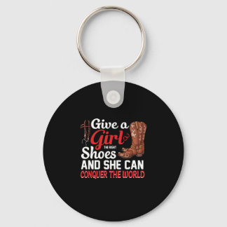 Equestrian Gift | Give A Girl Shoes Key Ring