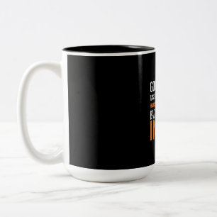 Equestrian Gift Good button in Horse Two-Tone Coffee Mug