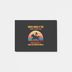 Equestrian Gift Horse Sense Is The Thing Post-it Notes