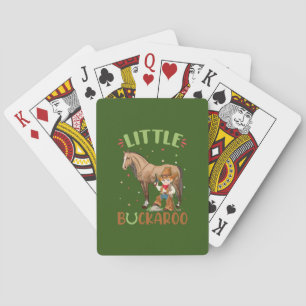 Equestrian Gift Little Buckaroo Playing Cards