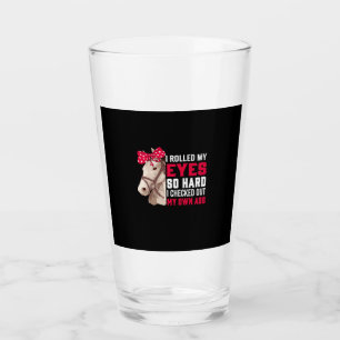 Equestrian Gift   Rolled My Eyes So Hard Glass