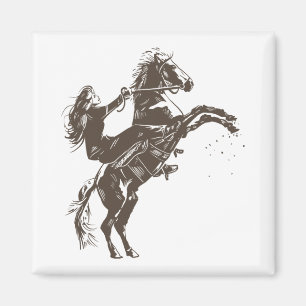 Equestrian Girl - Riding Horse Magnet