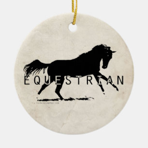 Equestrian Horse Ceramic Tree Decoration