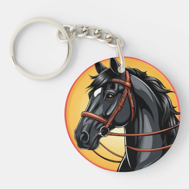 🐴 Equestrian Horse Gift For Daily Carry 🐴 Key Ring (Front)