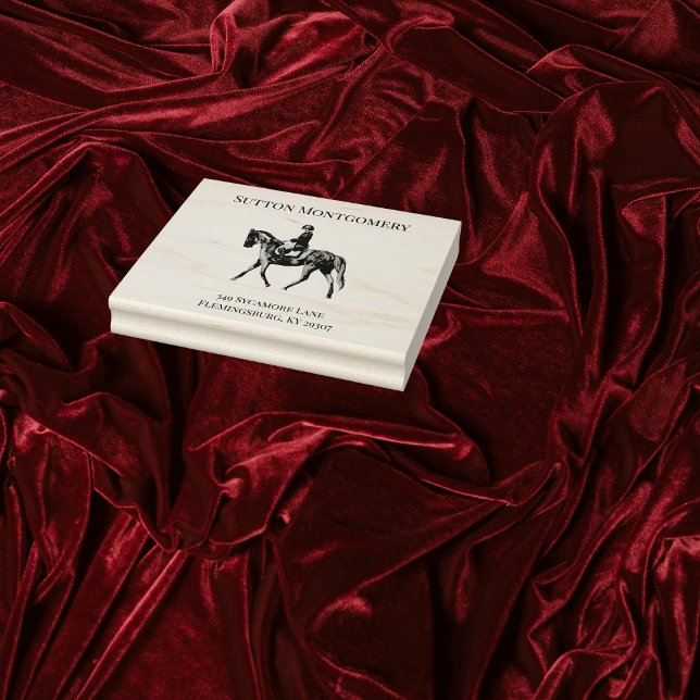 Equestrian Horse Jockey  Rubber Stamp (Creator Uploaded)