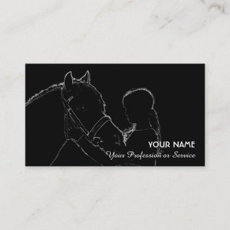 Equestrian horse lovers and riding enthusiasts business card