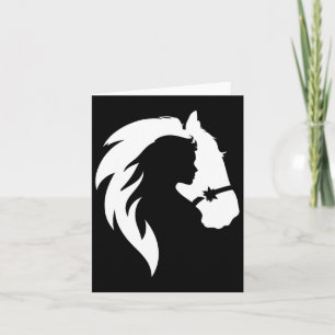Equestrian Horse Portrait Western Cowgirl Horsebac Card