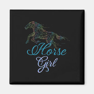 Equestrian Horse Riding Horse Girls Women Gift Ani Magnet