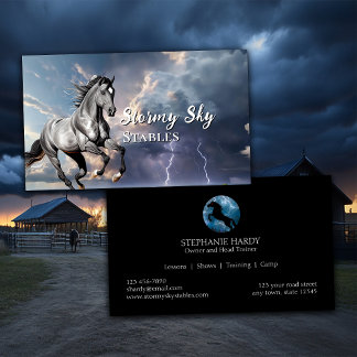 Equestrian Horse Stables Business Card