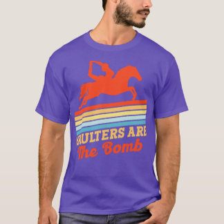Equestrian Horse Vaulting Bomb Vaulter Horseback R T-Shirt