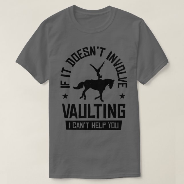 Equestrian Horse Vaulting Horseback Riding Acrobat T-Shirt (Design Front)