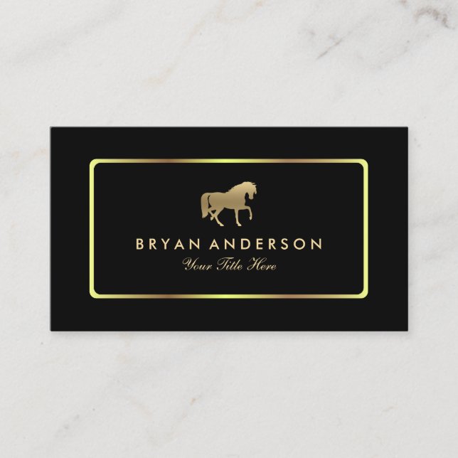Equestrian Horseback Riding Business Card (Front)