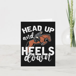 Equestrian Horseback Riding Funny Horse Rider Gift Card