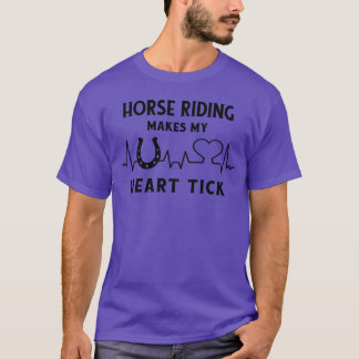 Equestrian horses horsebackriding Horseshoe horse T-Shirt