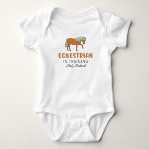 Equestrian in Training Horse Riding Baby Bodysuit