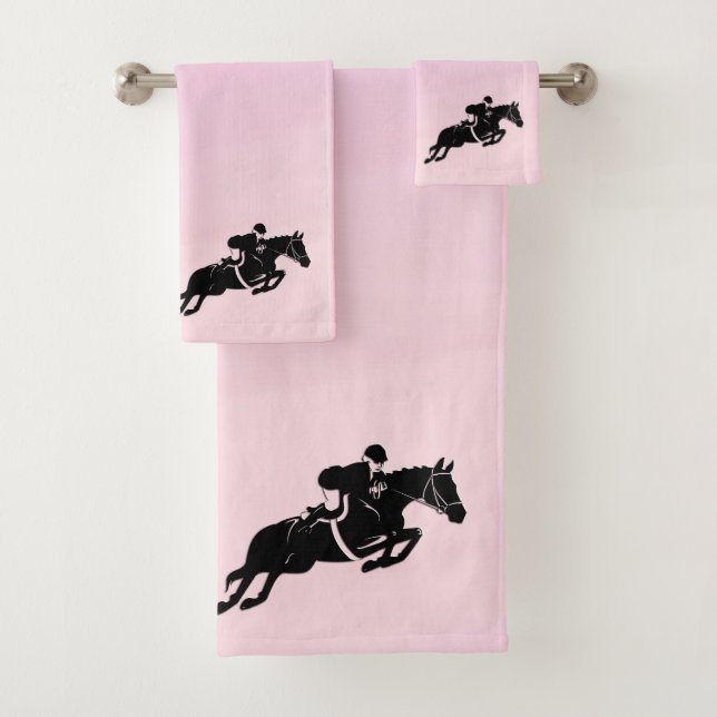 Equestrian Jumper Bath Towel Set (Insitu)