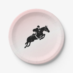 Equestrian Jumper Paper Plate