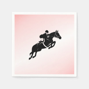Equestrian Jumper Pink Napkin