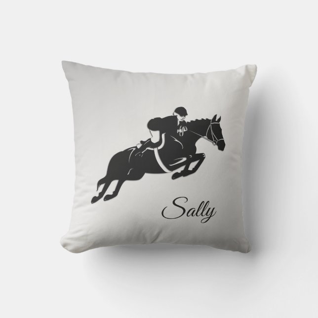 Equestrian Jumper with Name Cushion (Front)