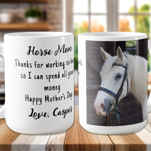 Equestrian Life Custom Photo Horse Lover Coffee Mug