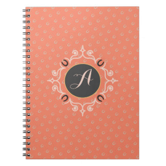 Equestrian Monogram Lucky Horse Shoe Notebook
