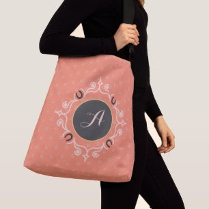 Equestrian Monogram Lucky Horseshoe Pattern Crossbody Bag