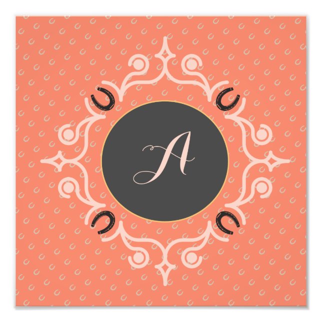 Equestrian Monogram  Photo Print (Front)