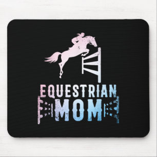Equestrian Mum Art For Girls Horseback Riding Hors Mouse Pad
