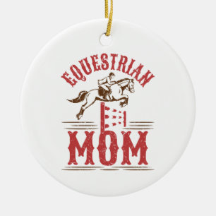Equestrian Mum Horse Show Rider Mother's Day Ceramic Tree Decoration