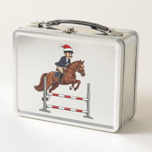 Equestrian Nutcracker Christmas 2026 Holiday Metal Lunch Box