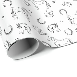 Equestrian Pattern 1 Wrapping Paper