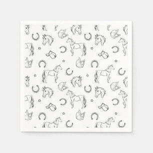 Equestrian Pattern Napkin