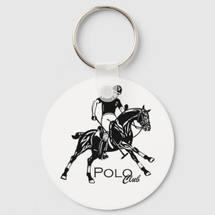 equestrian polo club key ring