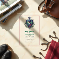 Equestrian Polo Crest Luxury Preppy Baby Shower