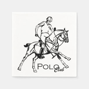 equestrian polo sport club napkin