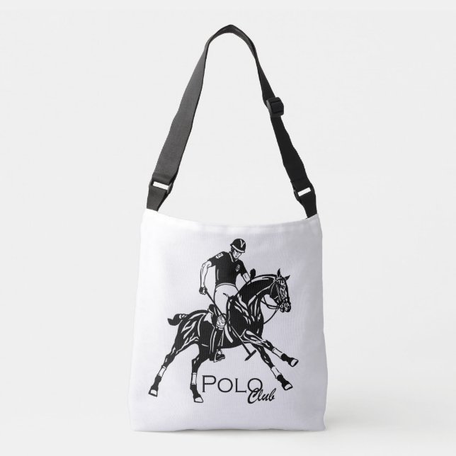 equestrian polo sport crossbody bag (Front)