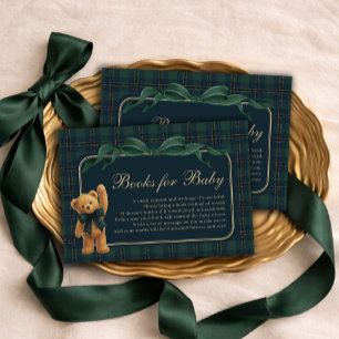 Equestrian Polo Teddy Bear Books for Baby Boy Enclosure Card